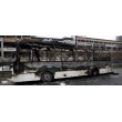 Bayrampaşa'da yolcu otobüsü yandı